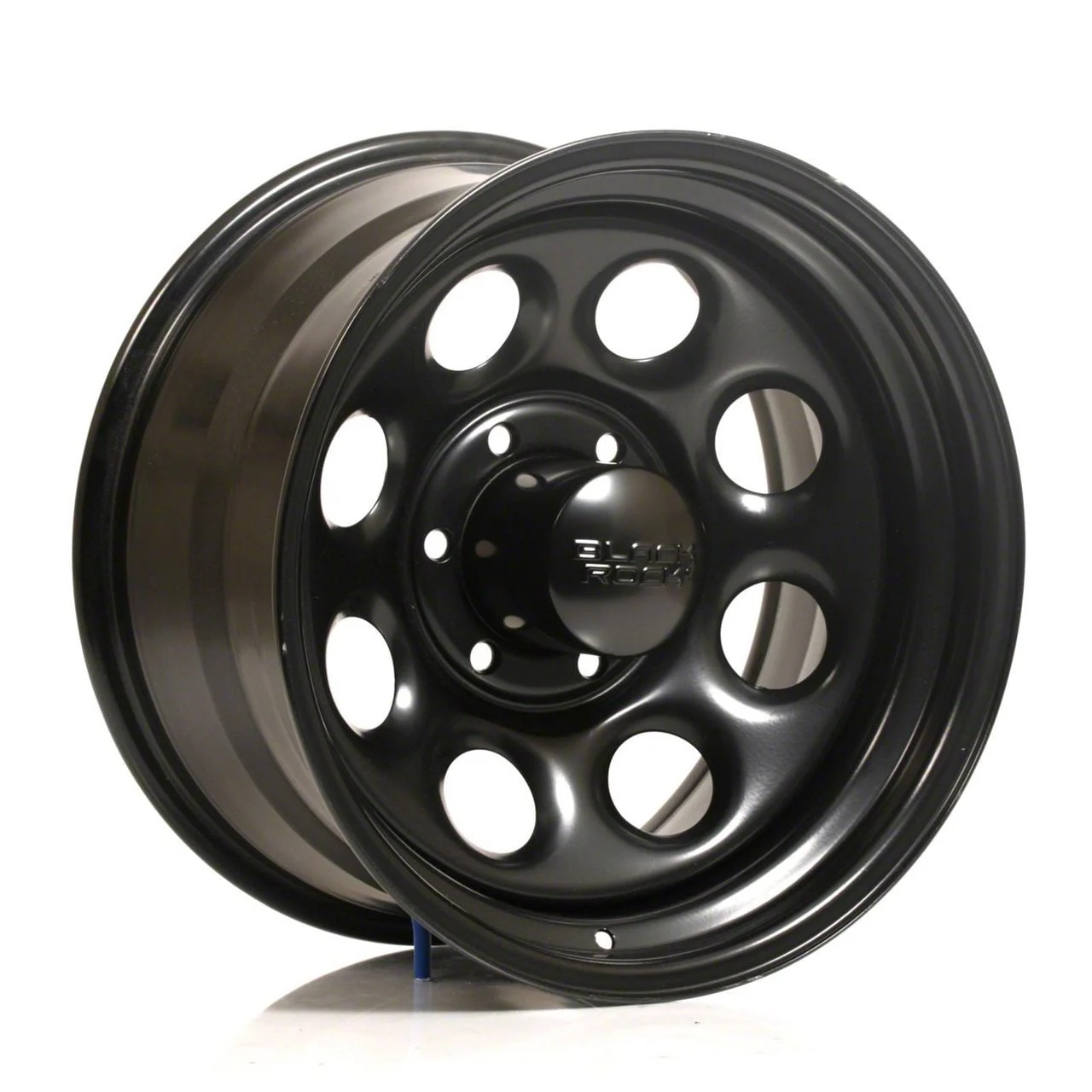 Black Rock Wheels Type 8 Matte Black 6-Lug Wheel; 17x9; -12mm Offset (07-14 Tahoe)