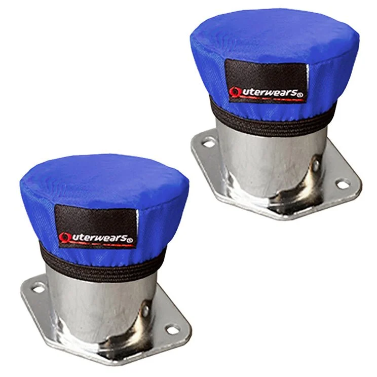 Blue Outerwear Prefilter Only. Round 2-5/8" Bell Velocity Stack, Pair
