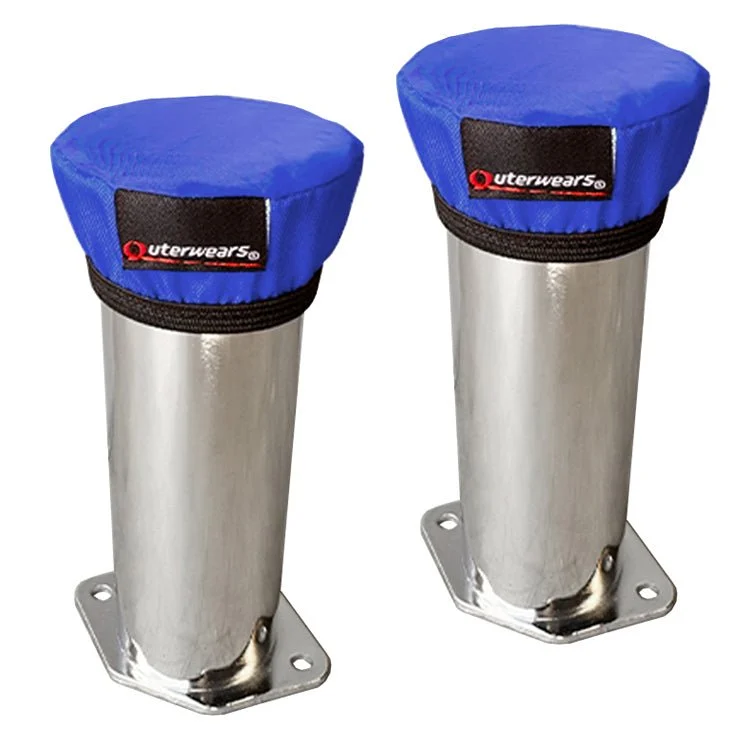 Blue Outerwear Prefilters With 6" Tall Velocity Stacks, Pair