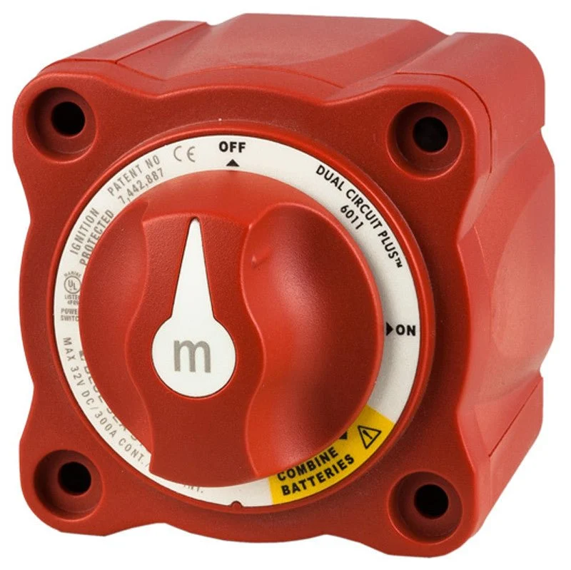 Blue Sea Red Dual Circuit Plus Battery Switch Combines Batteries K4-16-131