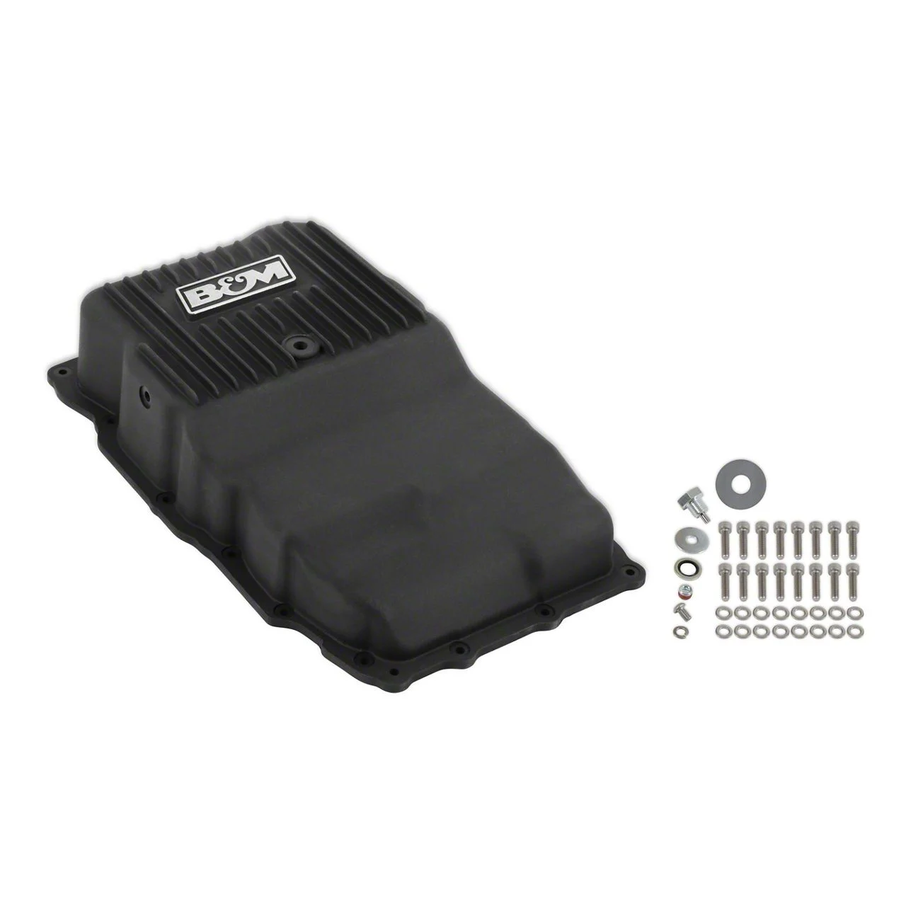 B&M 10L80 Hi-TEK Deep Heavy Duty Transmission Pan; Black (18-26 Tahoe)