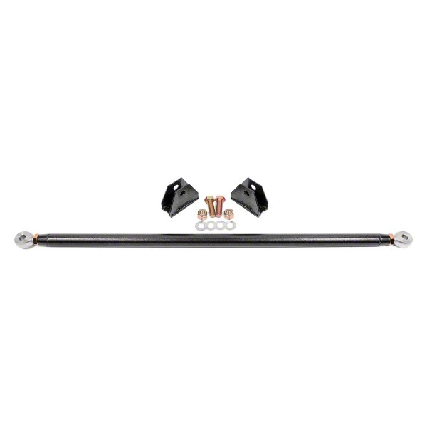 BMR Rear Strut Tower Brace; Black Hammertone (15-26 Mustang; without MagneRide; with BMR's Rear Shock Mounts - SM760)