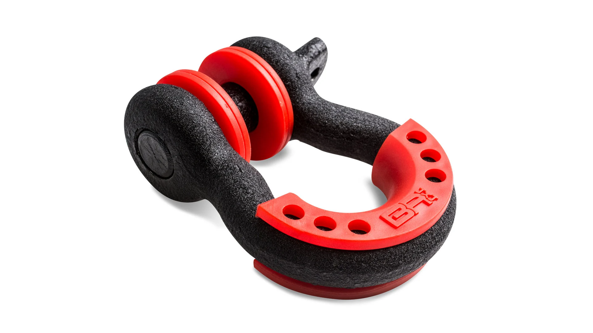 Body Armor  3/4" D-Ring with Isolator (Single)  in Black with Red Isolator