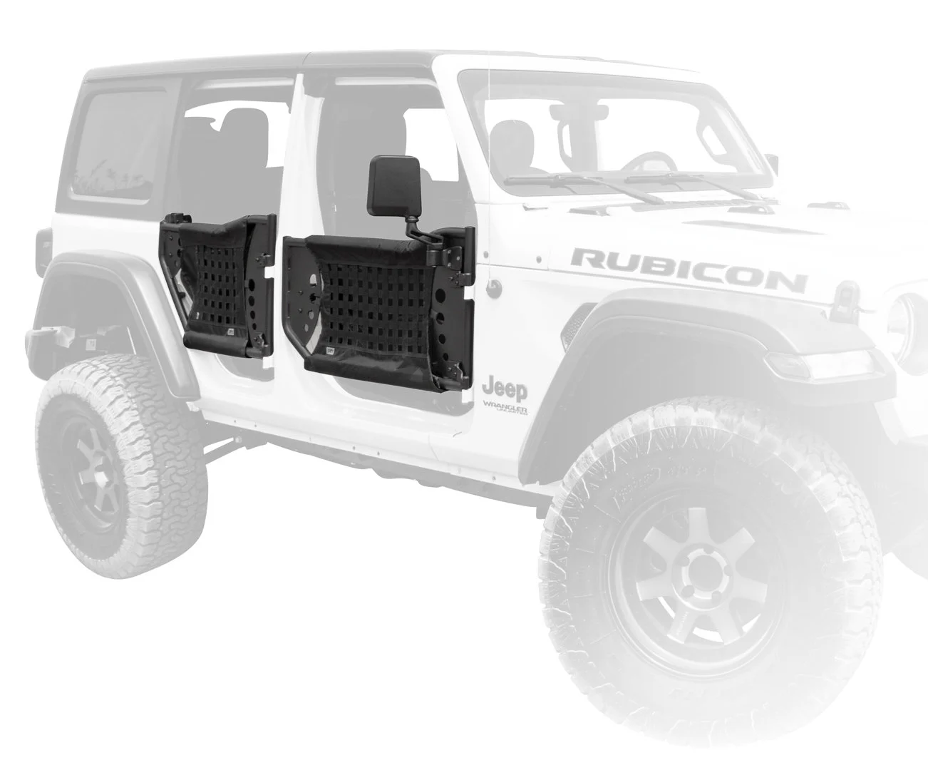 Body Armor JL-6149 Gen III Front Trail Doors for 18-21 Jeep Wrangler JL & Gladiator JT