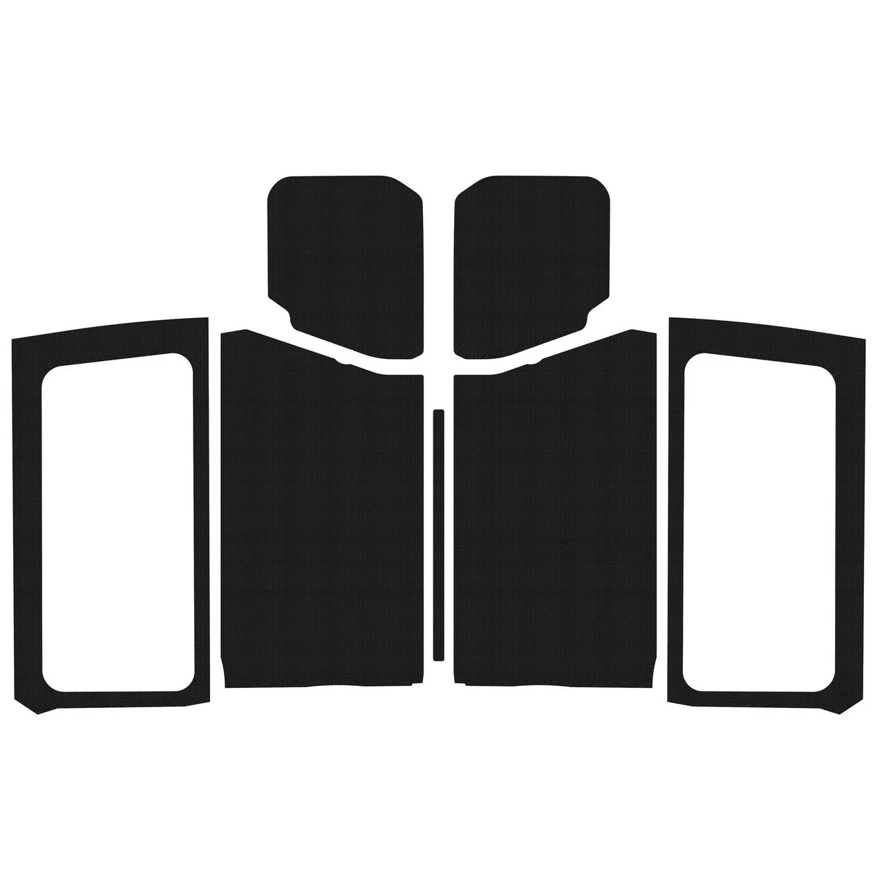 Boom Mat  Sound Deadening Headliner & Hardtop Sides Kit for 18-20 JeepWrangler JL 2-Door in Black for 18-26 Jeep Wrangler JL 2-Door