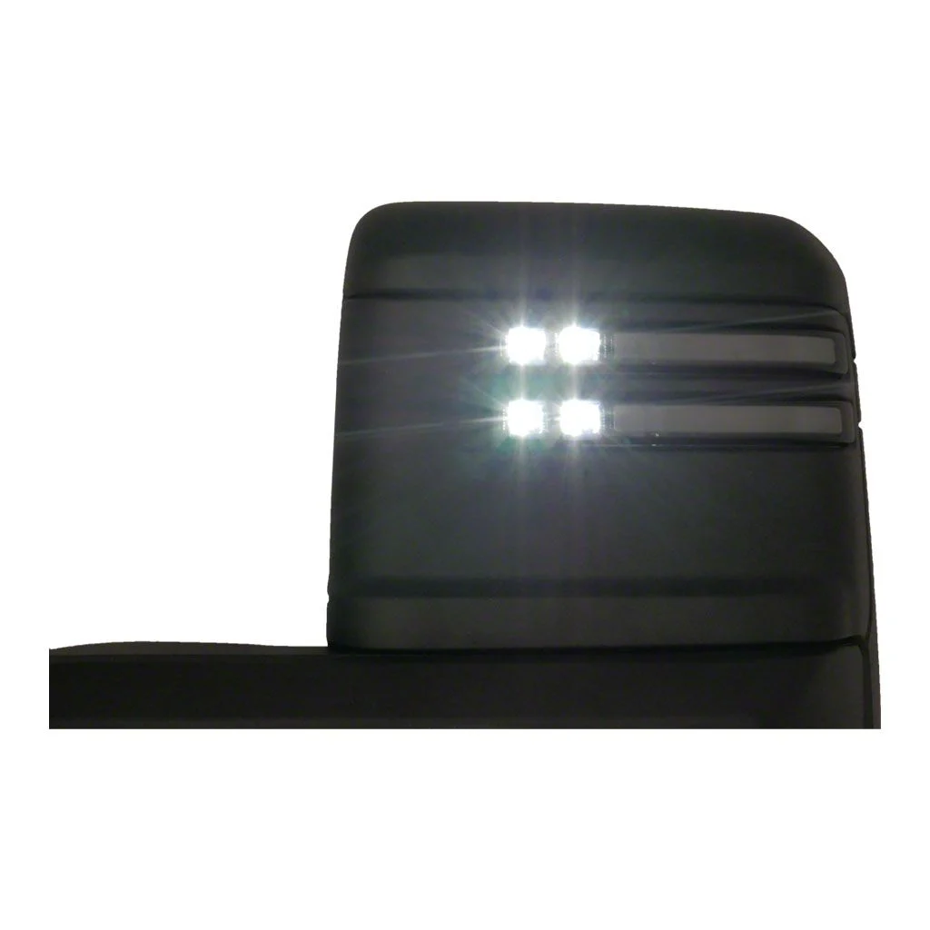 Boost Auto Parts Signal and Running Light Towing Mirror Marker Light; Smoked (20-26 Sierra 3500 HD)