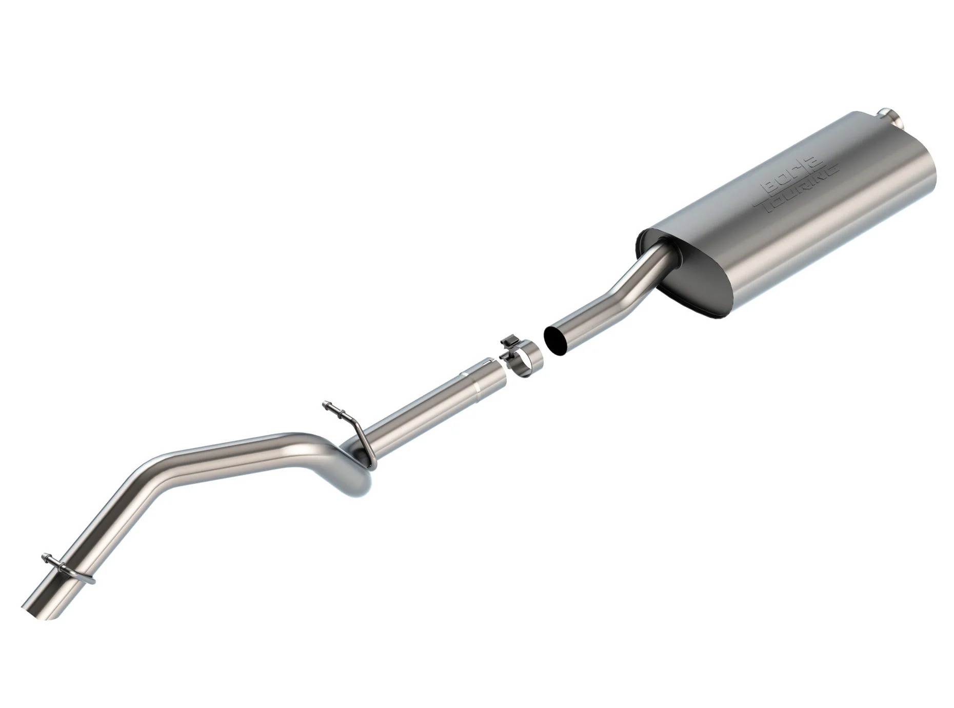 Borla 140828 2.5 in. Touring Climber Cat-Back Exhaust System for 18-22 Jeep Wrangler JL Unlimited with 3.6L