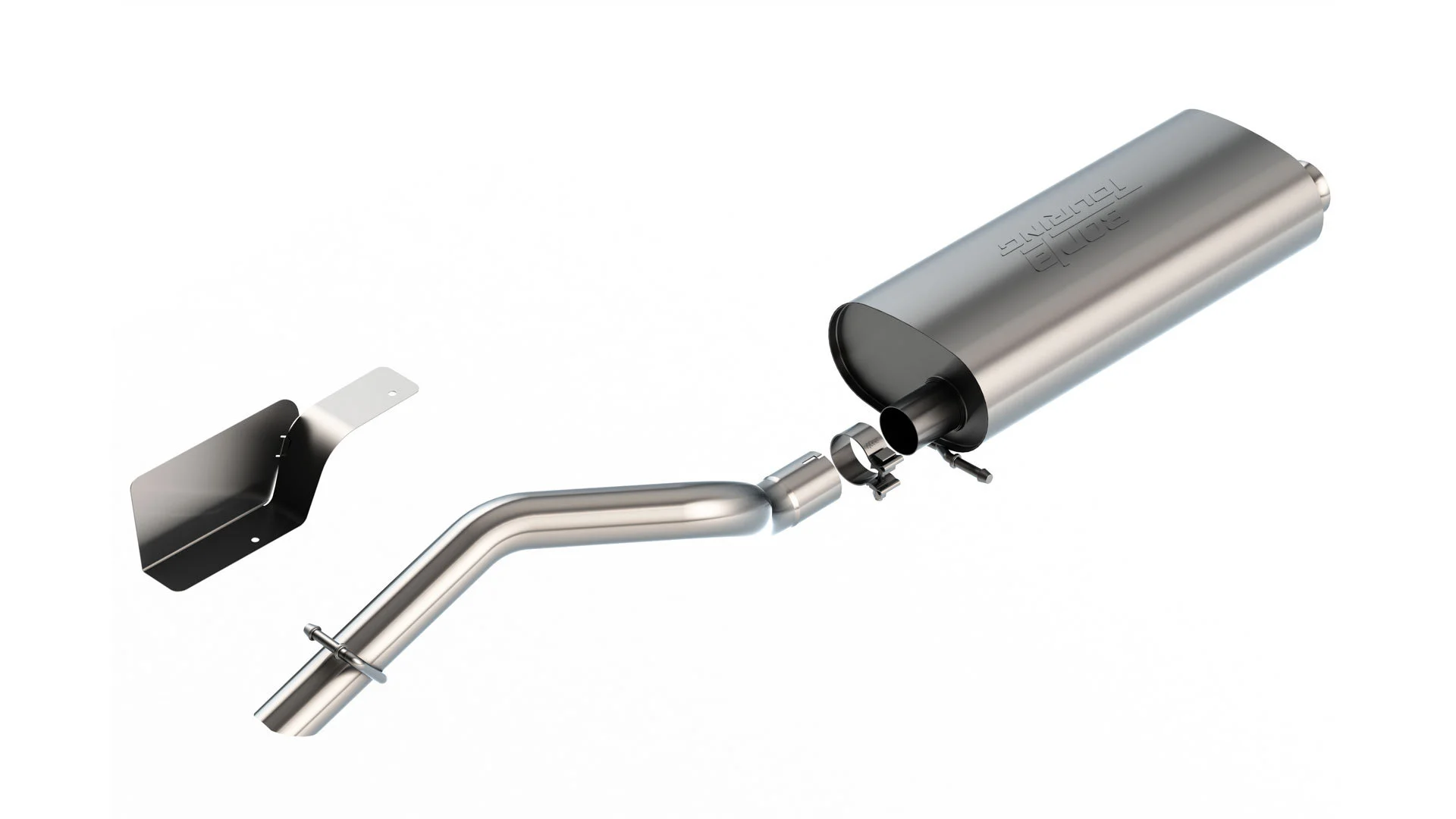 Borla 140846 2.5 in. Touring Climber Cat-Back Exhaust System for 18-22 Jeep Wrangler JL 2-Door with 3.6L