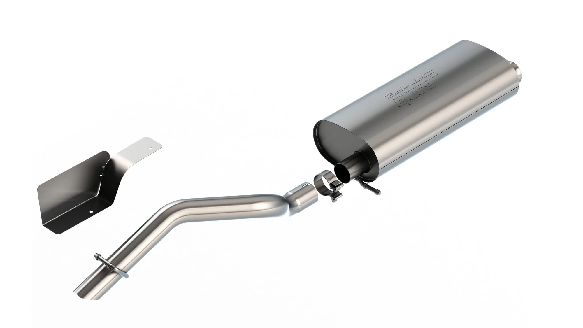 Borla 140847 S-Type T-304 Stainless Steel Catback Exhaust System for 18-22 Jeep Wrangler JL 2-Door with 3.6L