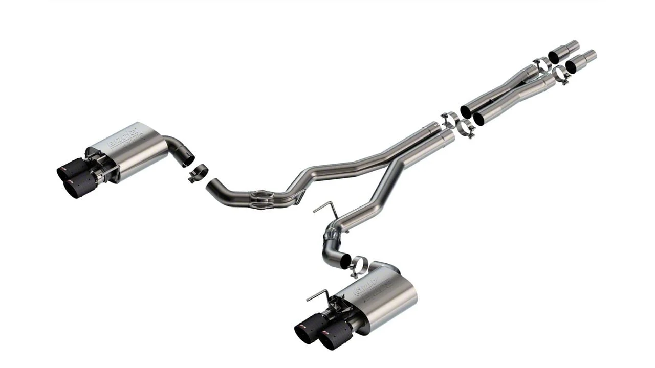 Borla ATAK Cat-Back Exhaust with Carbon Fiber Tips (24-26 Mustang GT Fastback w/ Active Exhaust)
