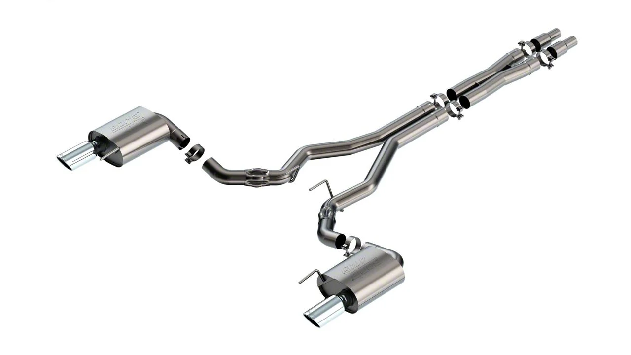 Borla ATAK Cat-Back Exhaust with Chrome Tips (24-26 Mustang GT Fastback w/o Active Exhaust)