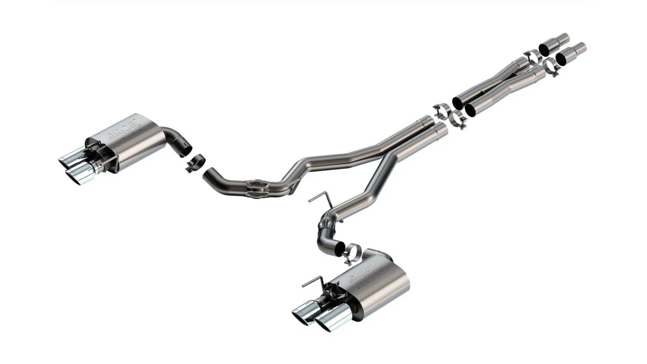 Borla ATAK Cat-Back Exhaust with Chrome Tips (24-26 Mustang GT Fastback w/ Active Exhaust)