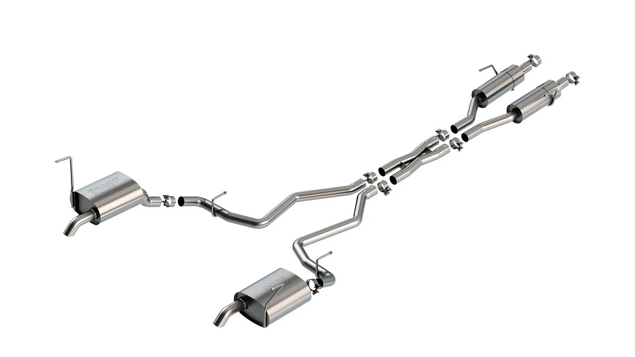 Borla 140906 S-Type T-304 Stainless Steel Cat-Back Exhaust System for 21-23 Jeep Grand Cherokee L with 3.6L