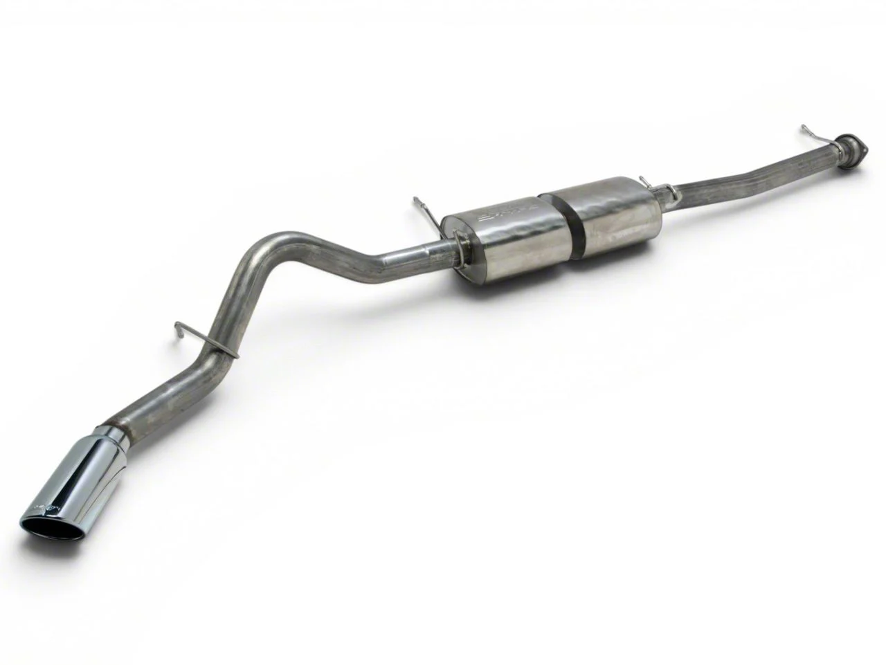 Borla S-Type Single Exhaust System with Chrome Tip; Side Exit (20-26 6.6L Gas Sierra 3500 HD SRW)