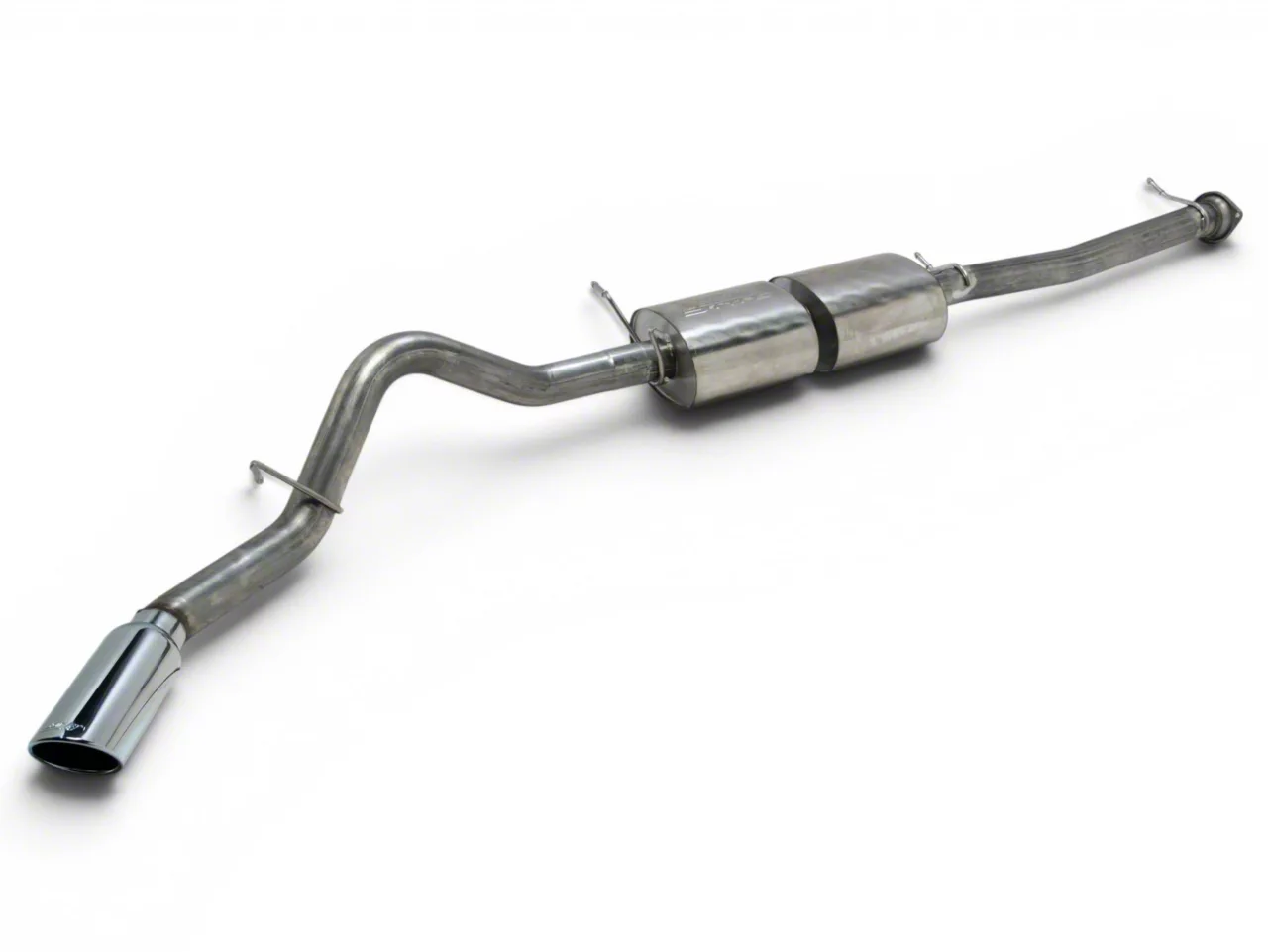 Borla S-Type Single Exhaust System with Chrome Tip; Side Exit (20-26 6.6L Gas Silverado 2500 HD)