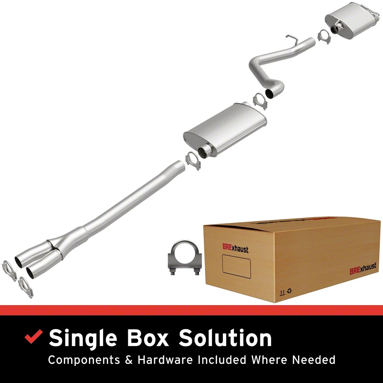 BRExhaust Direct-Fit Cat-Back Exhaust System (06-10 3.5L Charger)