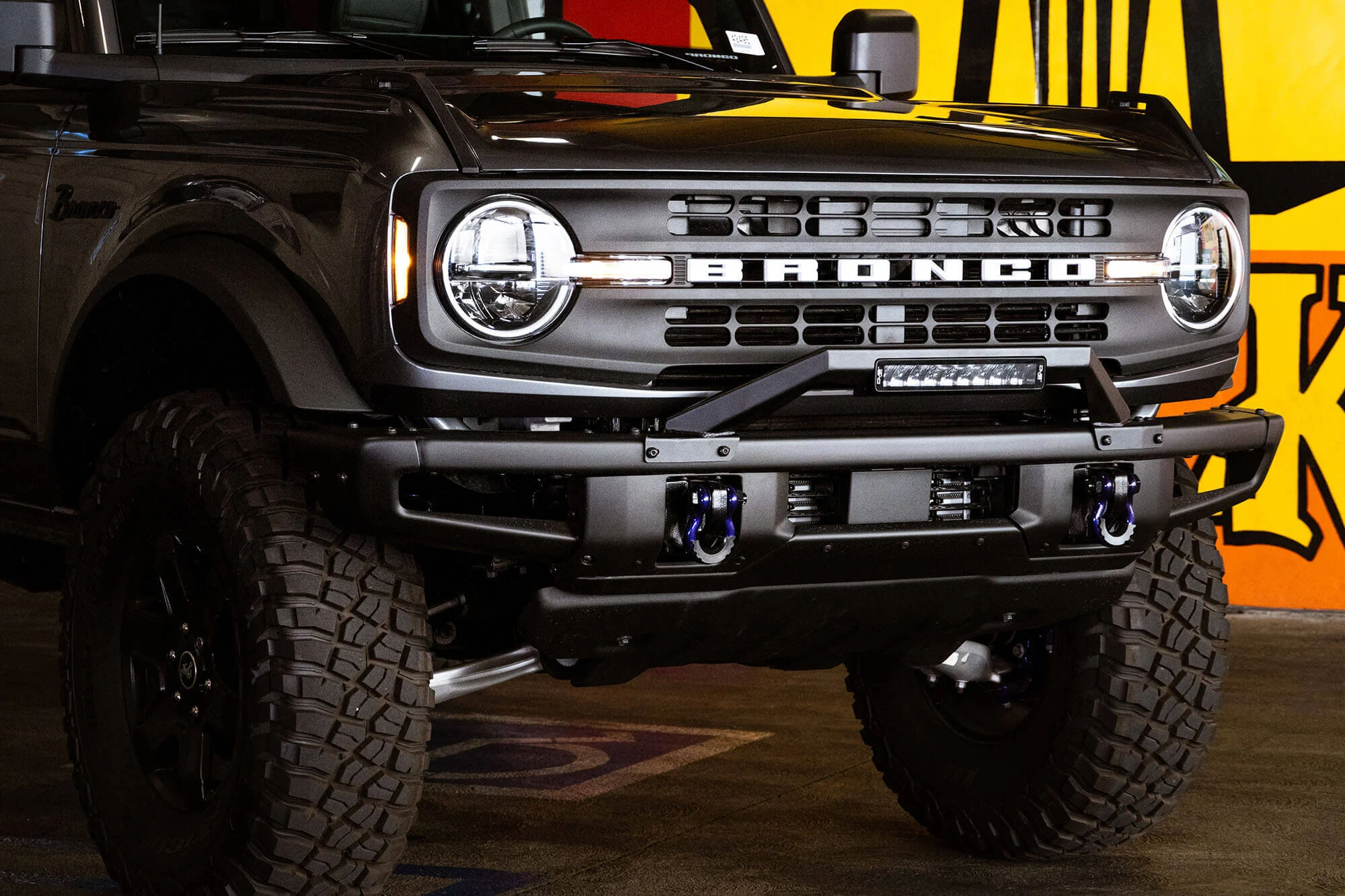 DV8 Offroad LBBR-04 Factory Modular Front Bumper Bull Bar for 21-26 Ford Bronco