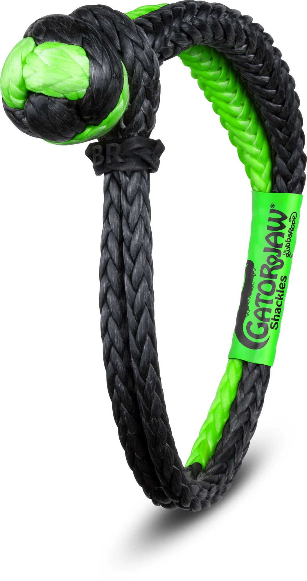 Bubba Rope  3/8" NexGen Gator-Jaw Synthetic Shackle  in Green and Black