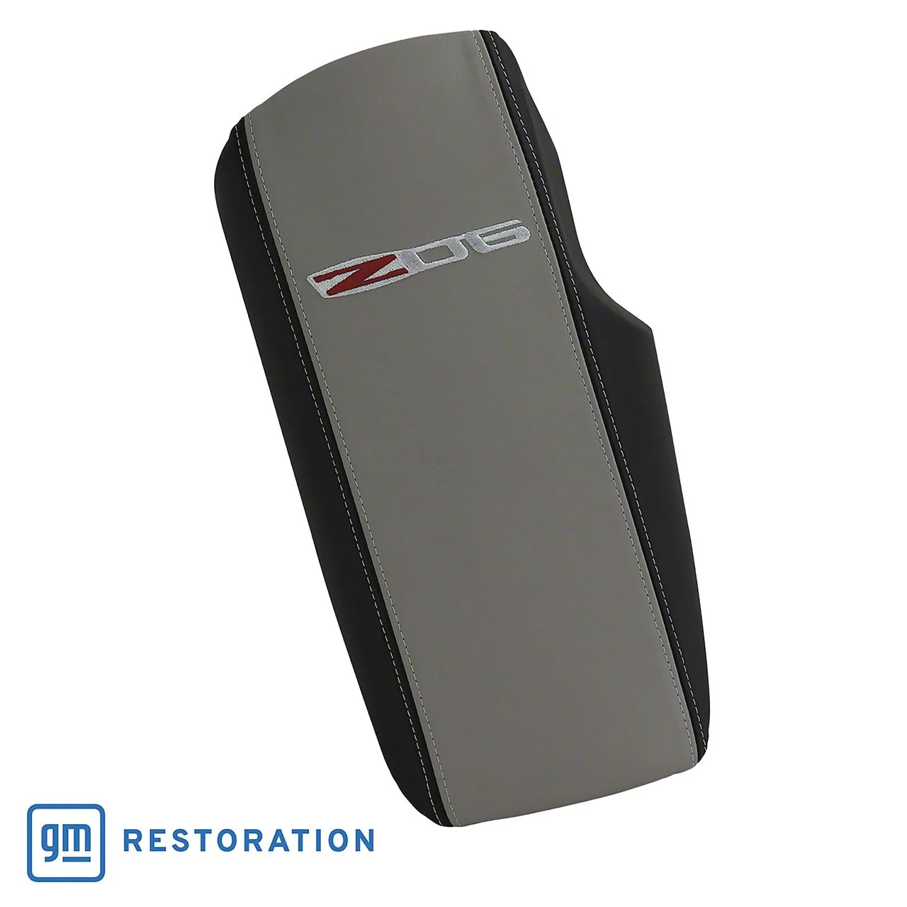 CA Embroidered Leather Console Lid with Z06 Logo (05-13 Corvette C6)