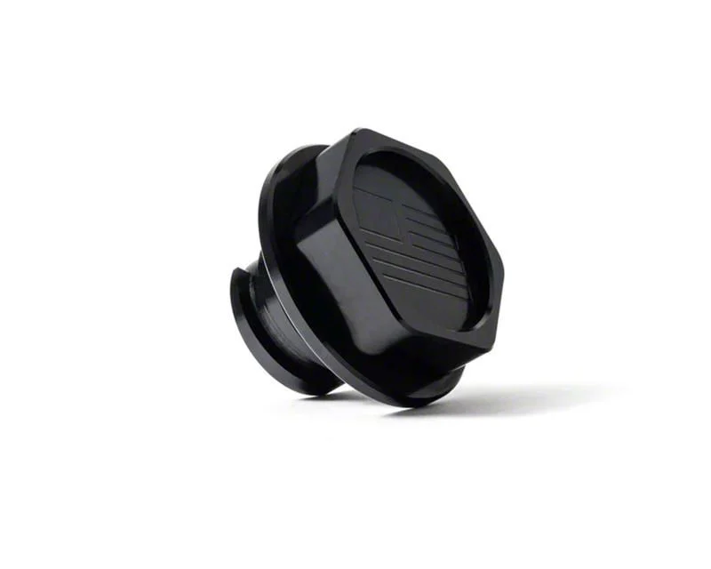 Billet LS Engine Oil Cap; Black Anodized (Universal; Some Adaptation May Be Required)