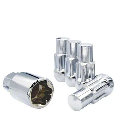 Chrome Acorn Wheel Locks for Aftermarket Wheels; M14x1.5; Set of 5 (10-24 Camaro)