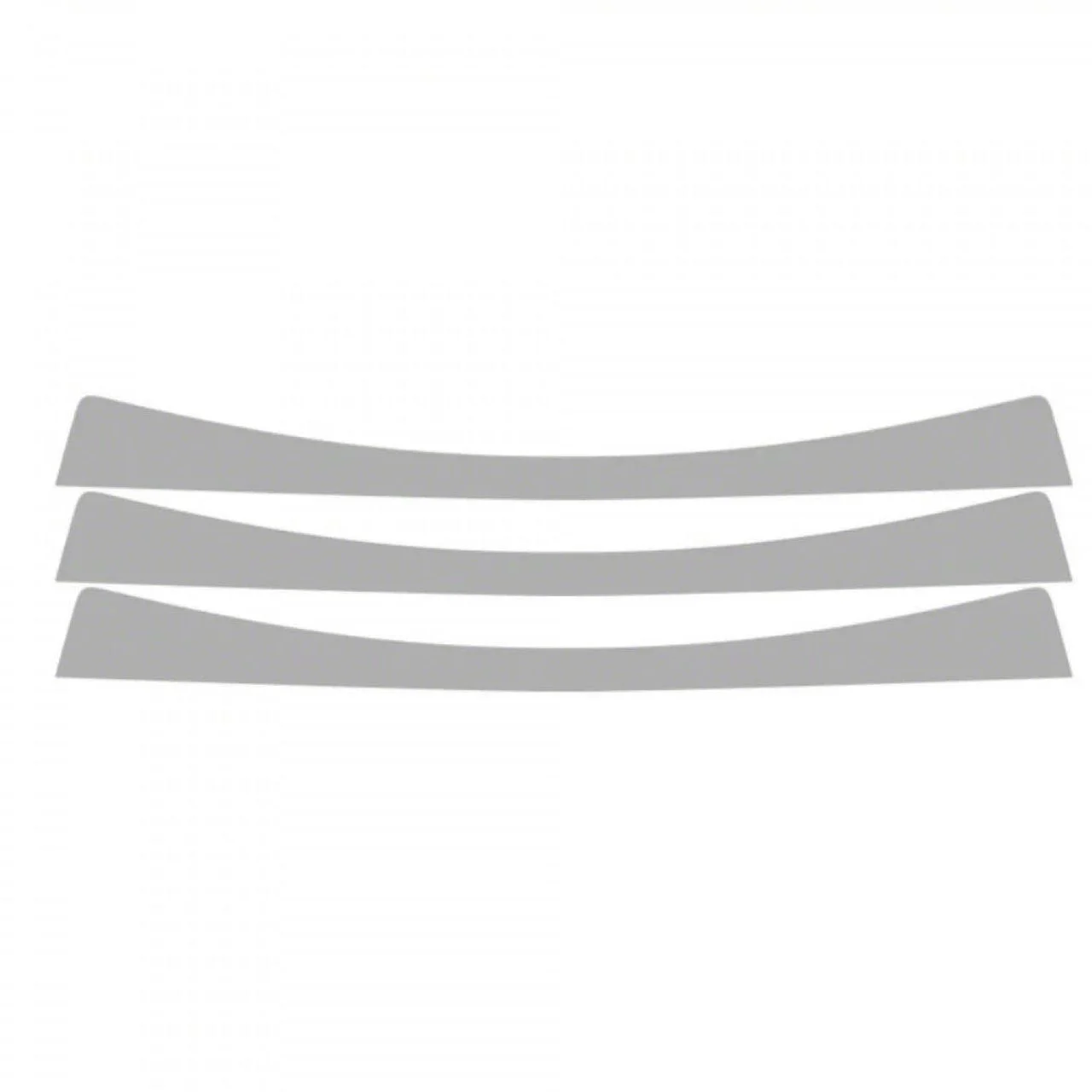 Window Tint Pre-Cut Kit; Windshield Eyebrow; 50% Light (16-24 Camaro Convertible)