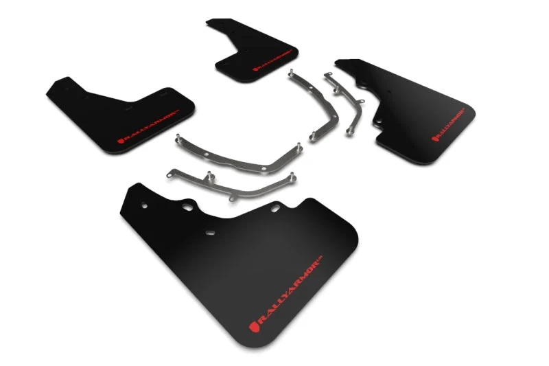 Rally Armor 19-25 Mazda3 Hatchback Black UR Mud Flap w/Red Logo