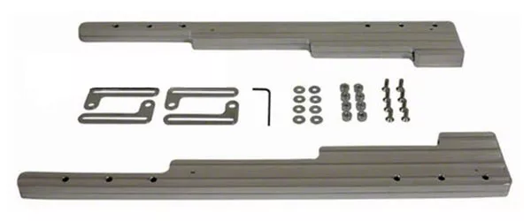 Billet Aluminum Ball Milled Spark Plug Wire Loom Set; Chrome (Universal; Some Adaptation May Be Required)