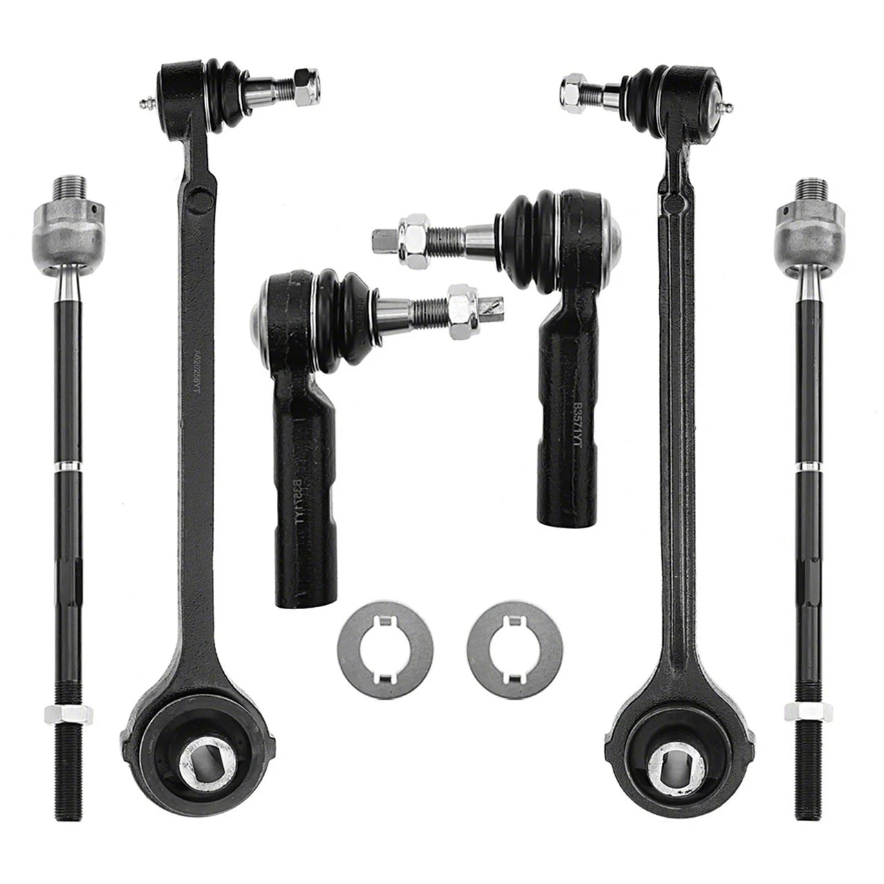 Front Lower Forward Control Arm, Ball Joint and Tie Rod End Kit (08-10 RWD Challenger)
