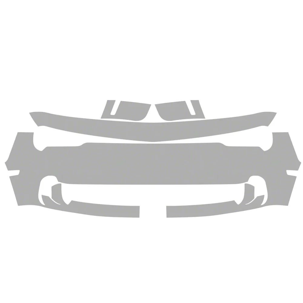 Paint Protection PPF Pre-Cut Kit; Front Bumper; Gloss (19-23 Challenger SRT Hellcat Widebody)