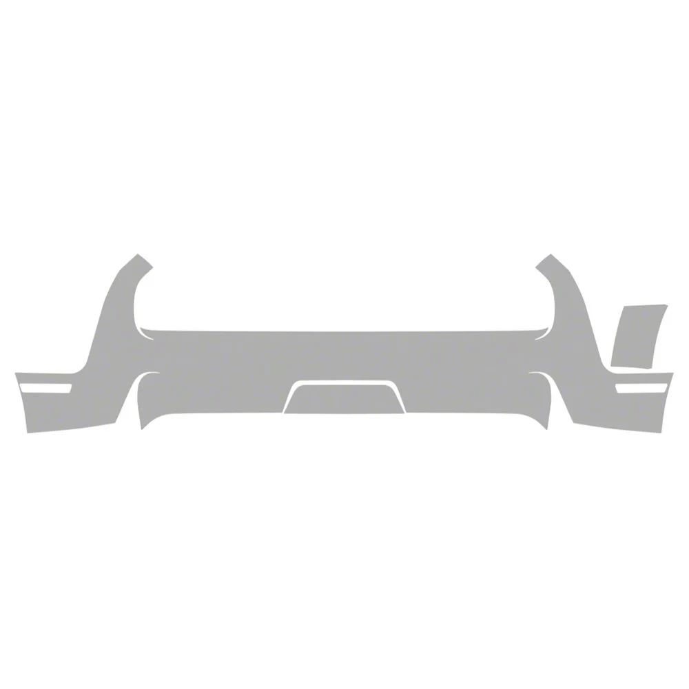 Paint Protection PPF Pre-Cut Kit; Full Rear Bumper; Gloss (19-23 Challenger SRT Hellcat Widebody)