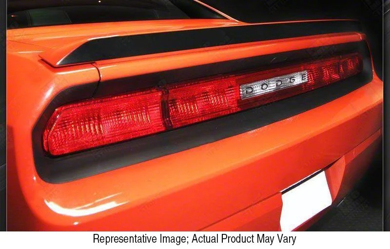 Rear Wing Blackout Stripe; Gloss Red (11-14 Challenger)