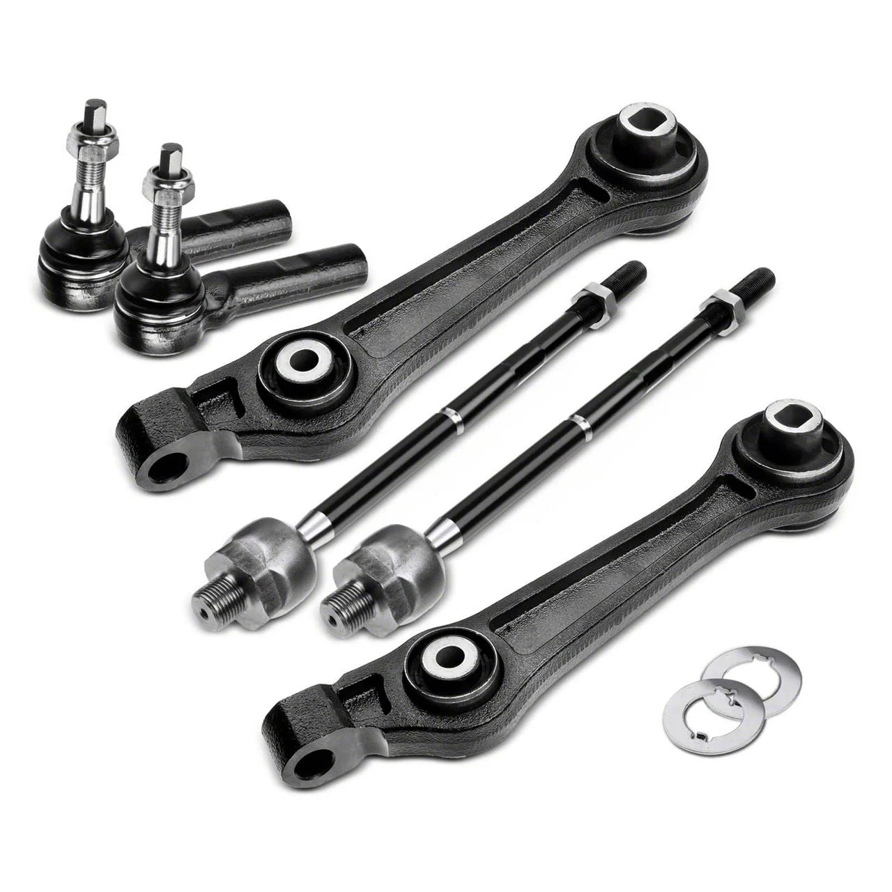 Front Lower Rearward Control Arm and Tie Rod End Kit (06-10 RWD Charger)