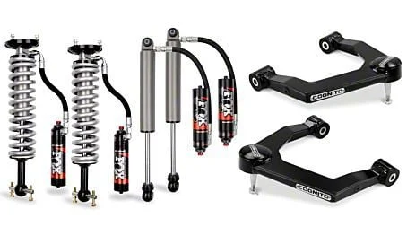 Cognito Motorsports 3-Inch Elite Leveling Kit with FOX Elite 2.5 Reservoir Shocks (19-26 Silverado 1500, Excluding Trail Boss & ZR2)