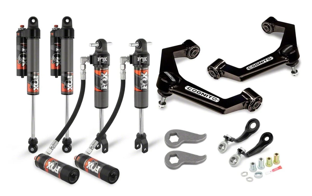 Cognito Motorsports 3-Inch Elite Leveling Kit with FOX Elite 2.5 Reservoir Shocks (20-26 Sierra 2500 HD)