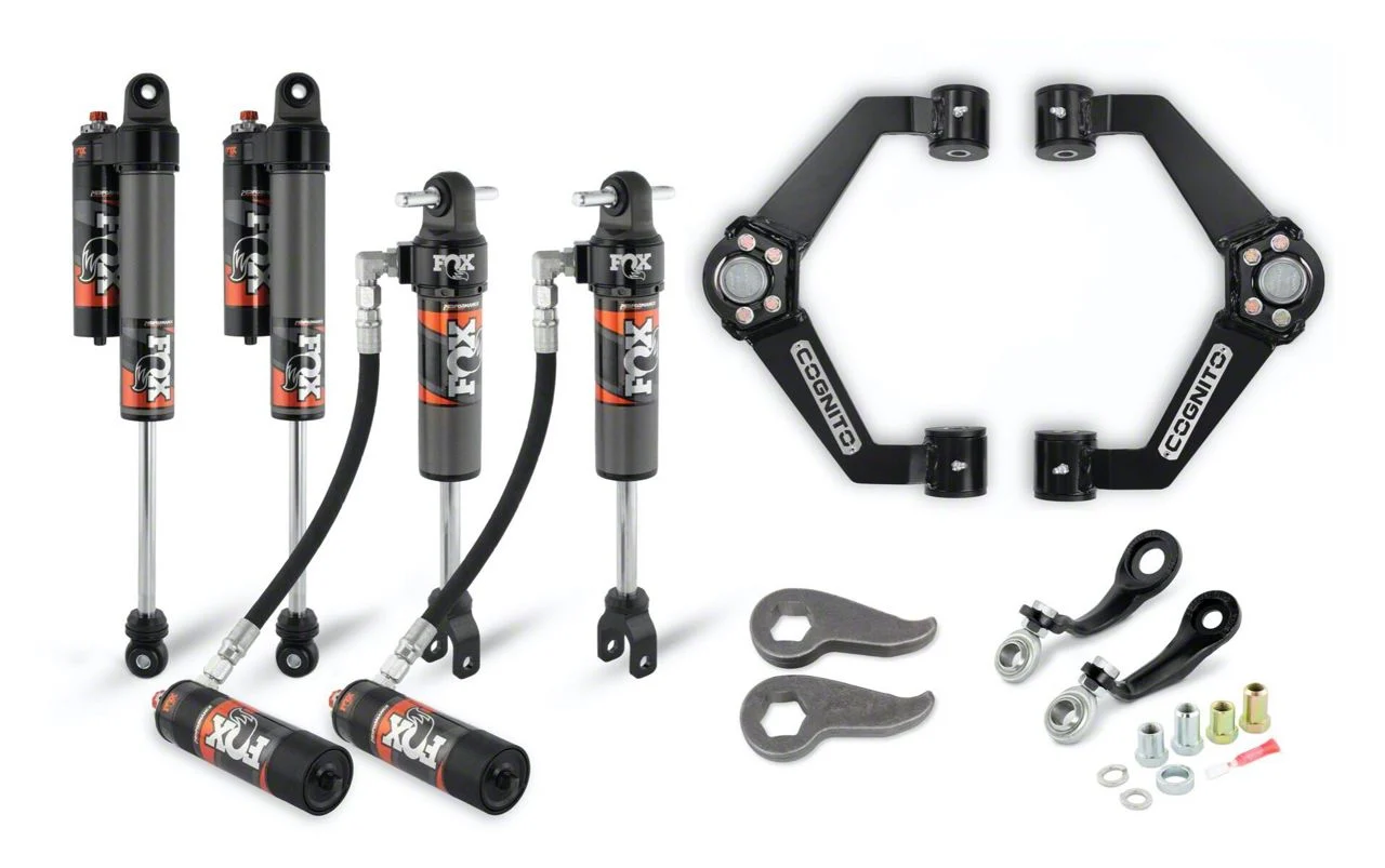 Cognito Motorsports 3-Inch Elite Leveling Kit with FOX Elite 2.5 Reservoir Shocks (11-19 Sierra 2500 HD)