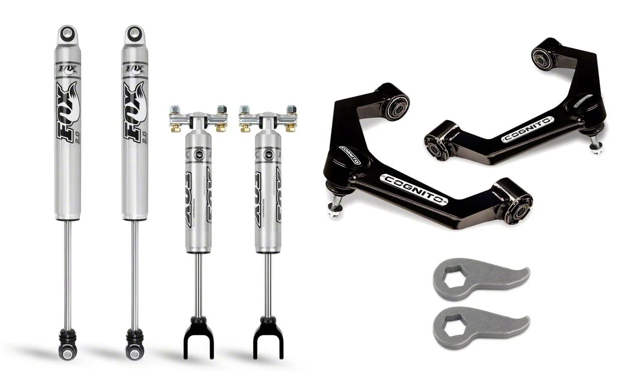 Cognito Motorsports 3-Inch Performance Uniball Leveling Lift Kit with FOX PS IFP Shocks (20-26 Sierra 2500 HD)