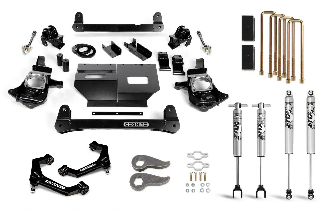 Cognito Motorsports 6-Inch Standard Suspension Lift Kit with FOX PS IFP Shocks (11-19 Sierra 2500 HD)