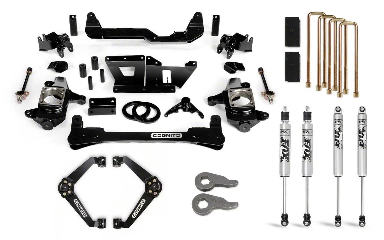 Cognito Motorsports 6-Inch Standard Suspension Lift Kit with FOX PS IFP Shocks (07-10 Sierra 2500 HD)