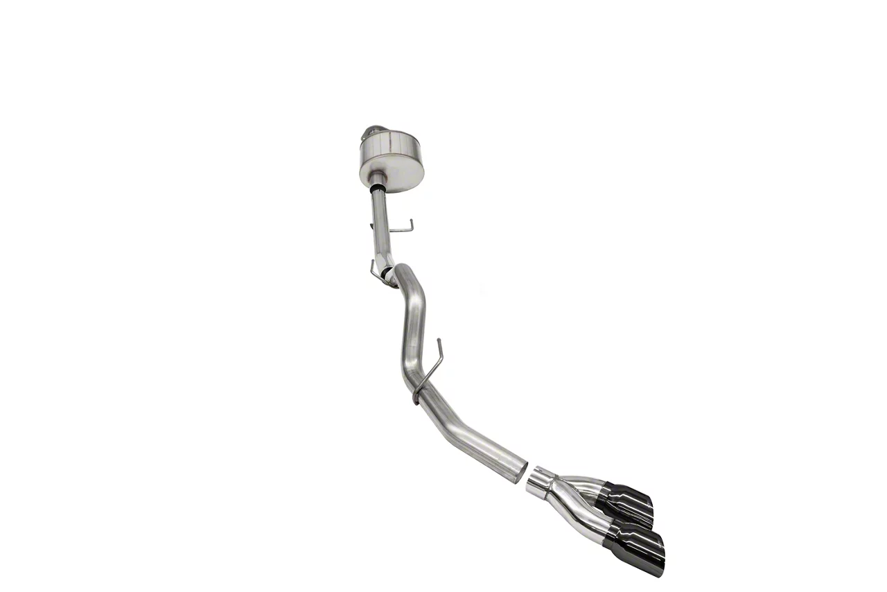 Corsa Performance Xtreme Single Exhaust System with Twin Black Tips; Side Exit (21-26 5.0L F-150, Excluding Tremor)