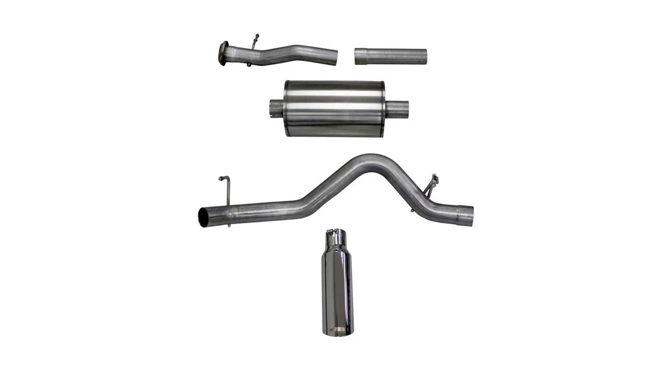 Corsa Performance Sport Single Exhaust System with Polished Tip; Side Exit (15-16 3.6L Canyon)