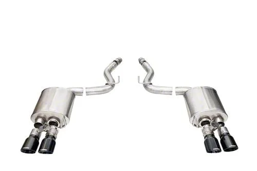 Corsa Performance Sport Valved Axle-Back Exhaust with Pro-Series Black Tips (24-26 Mustang GT Fastback w/ Active Exhaust)