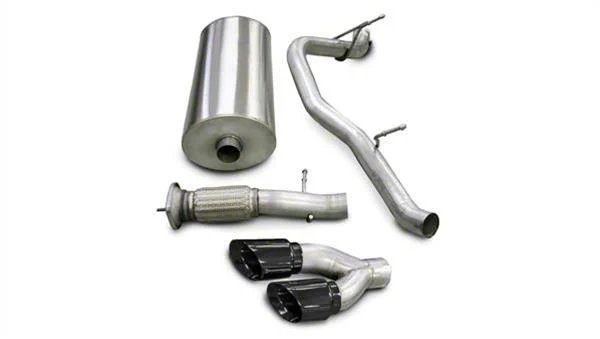 Corsa Performance Sport Single Exhaust System with Black Tips; Side Exit (07-10 Yukon Denali)