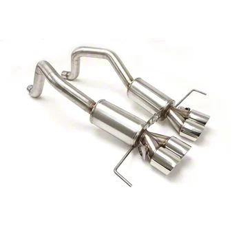 Bullet-PRT Axle-Back Exhaust System with Round Polished Tips (15-19 Corvette C7 Z06)