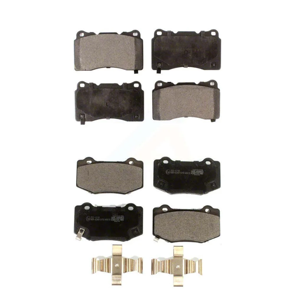 Ceramic Brake Pads; Front and Rear (14-19 Corvette C7 Stingray w/ Standard JL9 Brake Package)