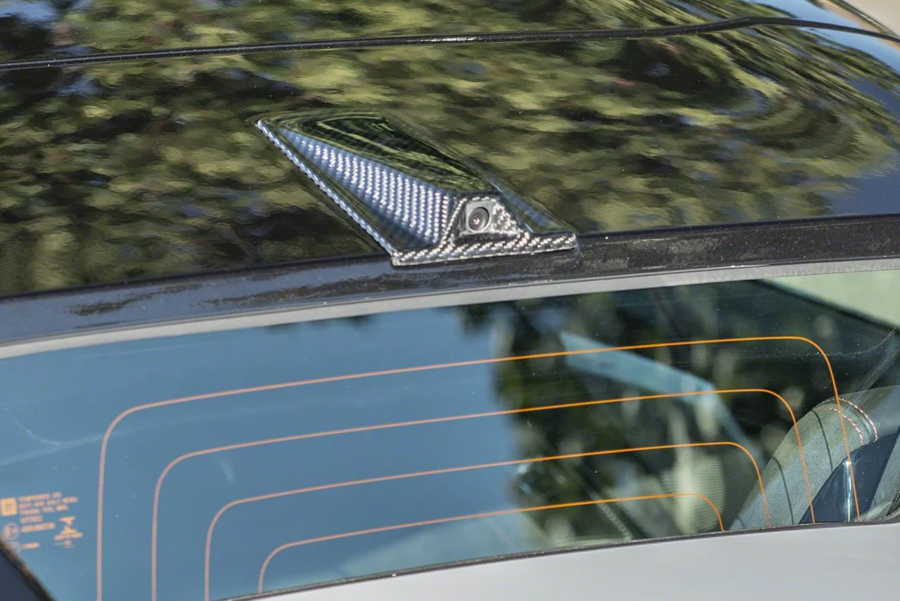 Factory Style Decklid Camera Housing Panel; Carbon Fiber (20-26 Corvette C8 Convertible)