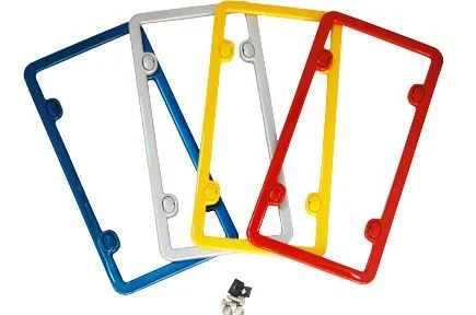 Altec Rear License Plate Frame; Super Sonic Blue (05-13 Corvette C6)
