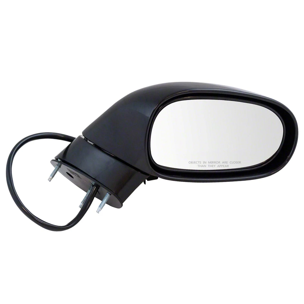 Powered Heated Memory Mirror; Paint to Match Black; Passenger Side (05-13 Corvette C6 w/ Satellite Radio)
