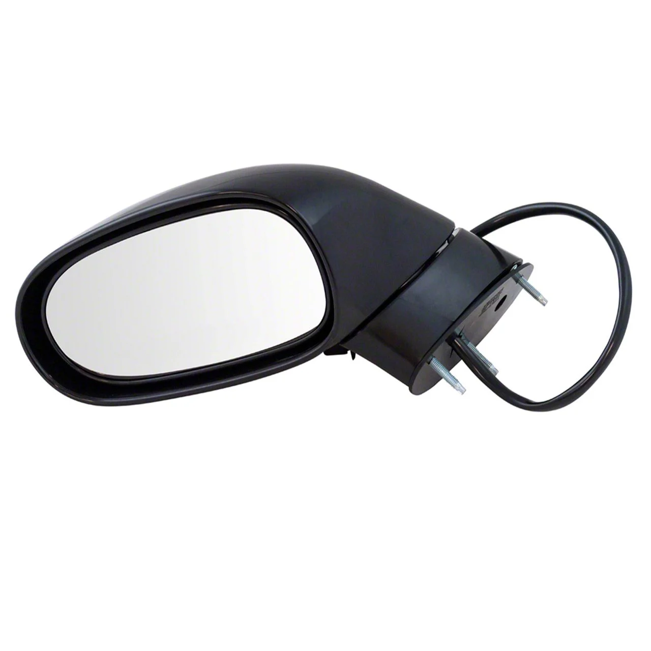 Powered Heated Mirror; Paint to Match Black; Driver Side (05-09 Corvette C6)