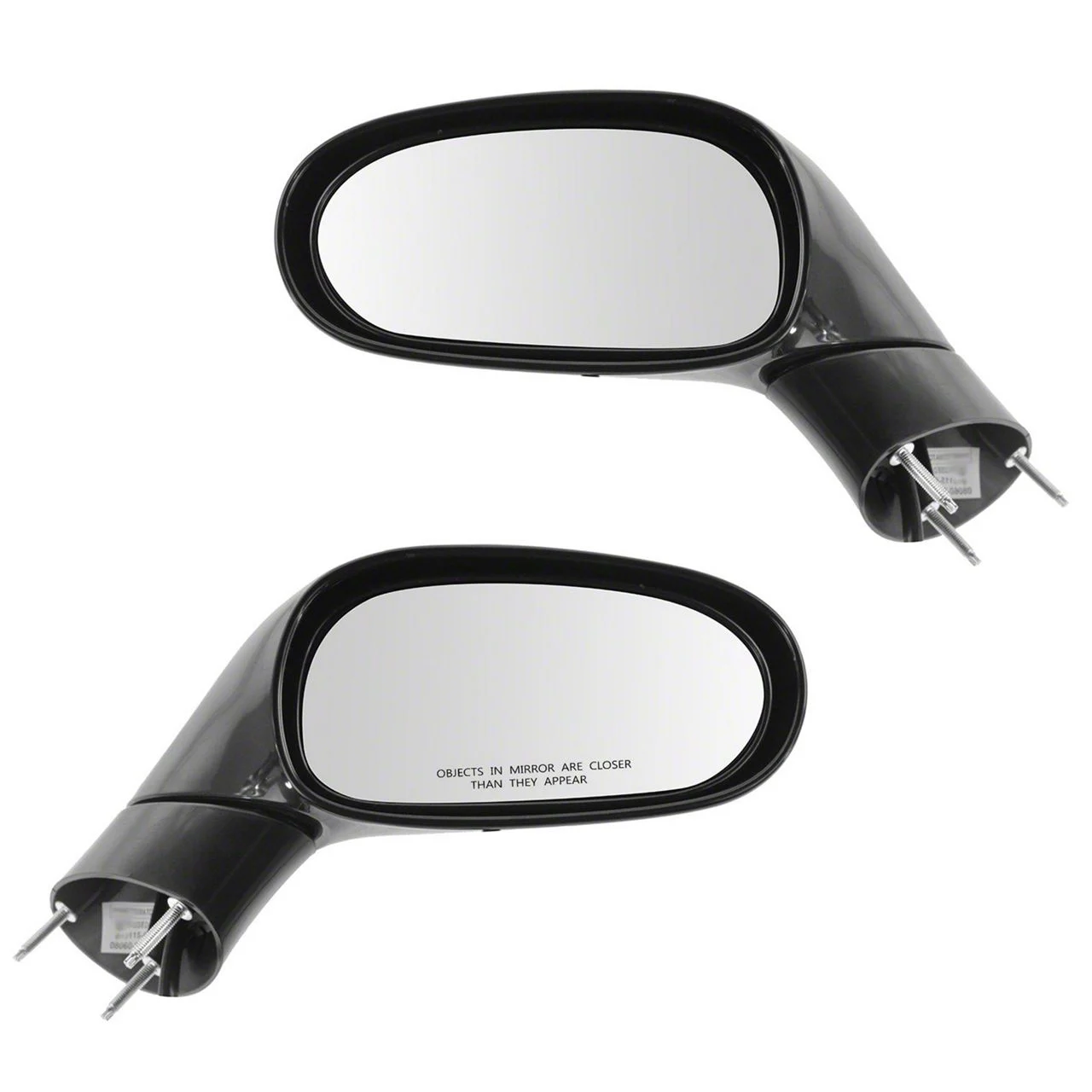 Powered Heated Mirrors; Paint to Match Black (05-09 Corvette C6)